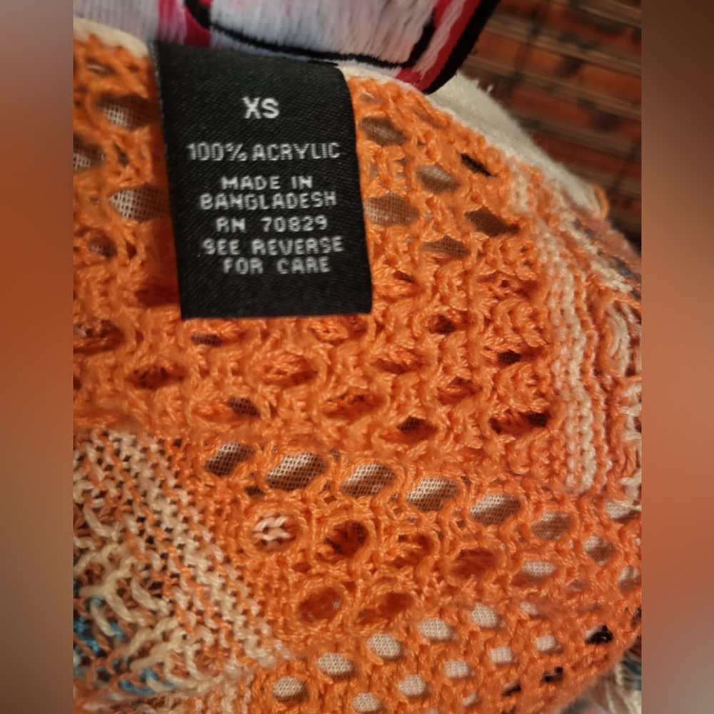 Say What? Vibrant Knit Fringe Vest - Picture 3 of 5